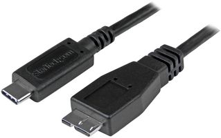 USB31CUB50CM - USB Cable, Type C Plug to Micro Type B Plug, 500 mm, 19.7 ", USB 3.1, Black - STARTECH