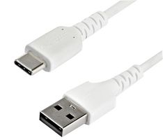 RUSB2AC2MW - USB Cable, Type A Plug to Type C Plug, 2 m, 6.6 ft, USB 2.0, White - STARTECH