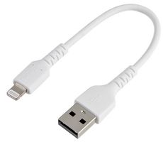 RUSBLTMM15CMW - USB Cable, Type A Plug to Lightning Plug, 150 mm, 5.9 ", USB 2.0, White - STARTECH