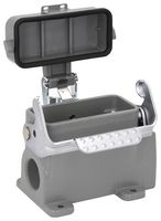 MP009375 - Heavy Duty Connector, Base, Bulkhead Mount, Side Entry, Aluminium Body, 1 Lever, 10A - MULTICOMP PRO