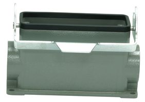 MP009423 - Heavy Duty Connector, Base, Bulkhead Mount, Side Entry, Aluminium Body, 1 Lever, 24B - MULTICOMP PRO