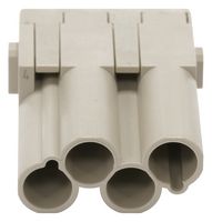 MP009499 - Heavy Duty Connector, MP-HM INSERTS, Module, 4 Contacts, Plug, Crimp Pin - Contacts Not Supplied - MULTICOMP PRO