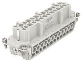 MP009572 - Heavy Duty Connector, MP-HE INSERTS, Insert, 24+PE Contacts, 24B, Receptacle, Screw Socket - MULTICOMP PRO
