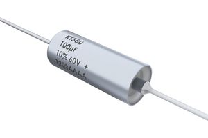 T550C307M050AH - Tantalum Polymer Capacitor, 300 µF, ± 20%, 50 V, C, 0.1 ohm, Axial Leaded - KEMET