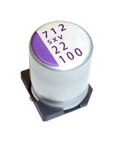 80SXV27M - Polymer Aluminium Electrolytic Capacitor, 27 µF, 80 V, Radial Can - SMD, 0.035 ohm - PANASONIC