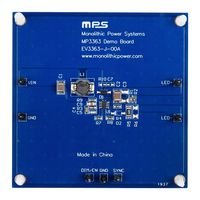 EV3363-J-00A - Evaluation Board, MP3363GJ, Boost (Step Up), Analogue/PWM, 1.8 V to 36 V, 0.4 A, 40 Vout - MONOLITHIC POWER SYSTEMS (MPS)