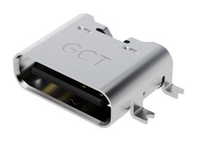 USB4135-GF-A - USB Connector, USB Type C, Receptacle, 6 Ways, Surface Mount, Right Angle - GCT (GLOBAL CONNECTOR TECHNOLOGY)