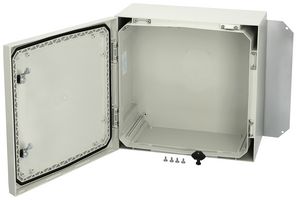 ARCA 303021 - Plastic Enclosure, 2-Point Lock, Multipurpose, Polycarbonate, 300 mm, 300 mm, 210 mm, IK10, IP66 - FIBOX