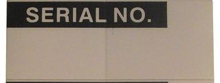 MP009760 - Label, Write-On, Vinyl Cloth, Serial No - MULTICOMP PRO