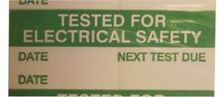 MP009768 - Label, Write-On, Vinyl Cloth, Tested For Electrical Safety (By, Date, Next Test Due) - MULTICOMP PRO