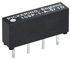 109P-1-A-12/2D - Reed Relay, SPST-NO, 12 V, Micro-SIL 109 Series, Through Hole, 1 kohm, 500 mA - PICKERING