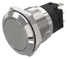 82-5551.2000 - Vandal Resistant Switch, 82 Series, 19 mm, SPDT, Maintained, Round Flat Flush, Natural - EAO