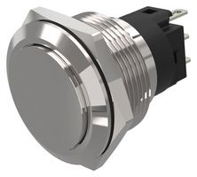 82-6561.2000 - Vandal Resistant Switch, 82 Series, 22 mm, SPDT, Maintained, Round Raised Flat Flush, Natural - EAO
