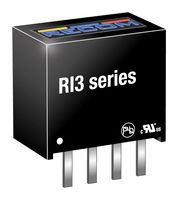 RI3-1515S - Isolated Through Hole DC/DC Converter, ITE, 3 W, 1 Output, 15 V, 200 mA - RECOM POWER