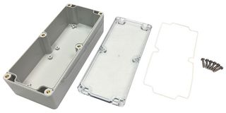 MP009875 - Plastic Enclosure, Multipurpose, Polycarbonate, 90 mm, 160 mm, 160 mm, IP68 - MULTICOMP PRO