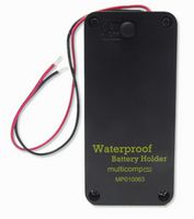 MP010063 - Battery Holder, 2xAA Size, 150mm, with Switch, Screw, IP65 - MULTICOMP PRO