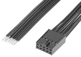 219659-1104 - Cable Assembly, C-Grid III Receptacle to Free End, 10 Ways, 2.54 mm, 2 Row, 600 mm, 23.6 " - MOLEX