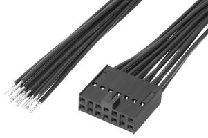219659-1144 - Cable Assembly, C-Grid III Receptacle to Free End, 14 Ways, 2.54 mm, 2 Row, 600 mm, 23.6 " - MOLEX