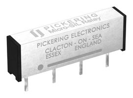 108-1-A-12/1D - Reed Relay, SPST-NO, 12 V, Micro-SIL 108 Series, Through Hole, 1 kohm, 1 A - PICKERING
