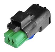 10820163 - Automotive Connector Housing, Green, SICMA 1.5 Mini Sealed Series, Receptacle, 2 Ways - APTIV / DELPHI