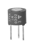 T7YA104MT20 - Trimpot, Single Turn, Cermet, Top Adjust, 100 kohm, Through Hole, 1 Turns - VISHAY