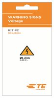 2403900-1 - Label, Die-Cut, 25 mm, 25 mm, PVC, Warning Flash - TE CONNECTIVITY