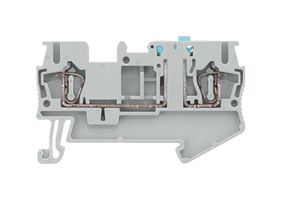 8WH2000-6CF00 - DIN Rail Mount Terminal Block, Instrument Isolating, 2 Ways, 28 AWG, 12 AWG, 2.5 mm², Clamp, 20 A - SIEMENS