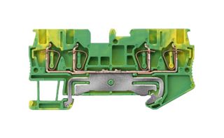 8WH2004-0CE07 - DIN Rail Mount Terminal Block, PE Thru, 4 Ways, 28 AWG, 16 AWG, 1.5 mm², Clamp - SIEMENS
