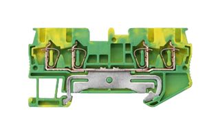 8WH2004-0CF07 - DIN Rail Mount Terminal Block, PE Thru, 4 Ways, 28 AWG, 12 AWG, 2.5 mm², Clamp - SIEMENS