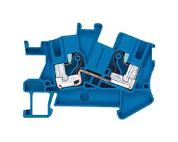8WH6001-0AH01 - DIN Rail Mount Terminal Block, INSTA Thru, 2 Ways, 20 AWG, 8 AWG, 6 mm², Clamp, 41 A - SIEMENS
