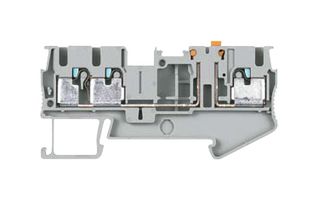 8WH6003-6AF00 - DIN Rail Mount Terminal Block, Instrument Isolating, 3 Ways, 26 AWG, 12 AWG, 2.5 mm², Clamp, 20 A - SIEMENS