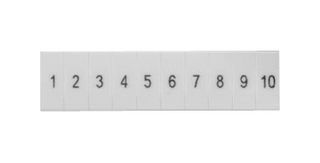 8WH8120-1AB05 - Terminal Block Marker, White, Labeling Plate, Siemens ALPHA FIX Series 1.5mm² 8WH Terminal Blocks - SIEMENS