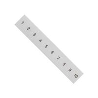 8WH8120-3AB05 - Terminal Block Marker, White, Labeling Plate, Siemens ALPHA FIX Series 4mm² 8WH Terminal Blocks - SIEMENS