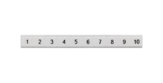 8WH8121-3AB35 - Terminal Block Marker, White, Labeling Plate, Siemens ALPHA FIX Series 4mm² 8WH Terminal Blocks - SIEMENS
