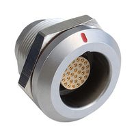 PPCEGG3K04CLL - Circular Connector, Push Pull Y Series, Panel Mount Receptacle, 4 Contacts, Solder Socket - BULGIN LIMITED
