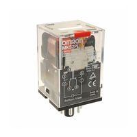 MKS2PI AC12 - Power Relay, DPDT, 12 VAC, 10 A, MK-S Series, Socket, Non Latching - OMRON INDUSTRIAL AUTOMATION