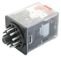 MKS3PIN-5 AC110 - Power Relay, 3PDT, 110 VAC, 10 A, MK-S Series, Socket, Latching - OMRON INDUSTRIAL AUTOMATION