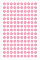 MP010413 - Label, Round, Self Adhesive, 12 mm, Paper, Pink - MULTICOMP PRO