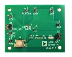 ADM8615-EVALZ - Evaluation Board, ADM8615Y100ACBZ-R7, Ultralow Power Voltage Supervisor, 1 V Pretrimmed Threshold - ANALOG DEVICES