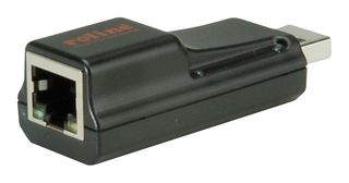 12.02.1106 - Converter, Bus-Powered, USB 3 Type A Plug to RJ45 Jack - ROLINE