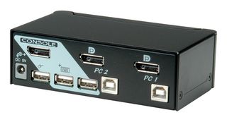 14.01.3327 - Computer Switch, KVM, 8 Ways, 1 User, 2 x DisplayPort, 2 x USB Type B F - ROLINE