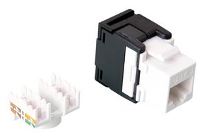 MP010445 - Modular Connector, RJ45 Jack, 1 x 1 (Port), 8P8C, Cat6, Cable Mount - MULTICOMP PRO