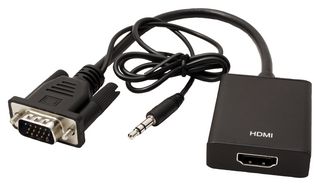 MP010455 - Converter, HD D-Sub 15-Pin, VGA Plug to HDMI Receptacle - Type A, 0.15 m - MULTICOMP PRO