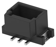 4-2232829-3 - Pin Header, Black, Key B, Wire-to-Board, 2 mm, 1 Rows, 3 Contacts, Surface Mount Straight - TE CONNECTIVITY