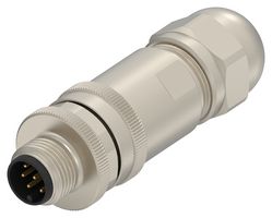 2351415-2 - Sensor Connector, PG9, M12, Male, 8 Positions, Crimp Pin - Contacts Not Supplied - AMP - TE CONNECTIVITY