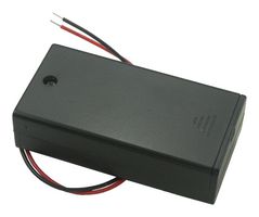 2490 - BATT HOLDER, AA X 2, WIRE LEADS - KEYSTONE