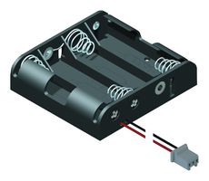 2482CN - BATT HOLDER, AAA X 4, WIRE LEADS - KEYSTONE