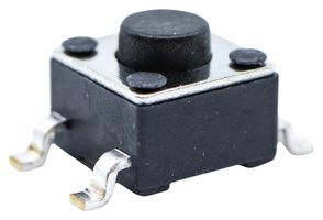 TL3305AF160QG - Tactile Switch, TL3305 Series, Top Actuated, Surface Mount, Round Button, 160 gf, 50mA at 12VDC - E-SWITCH