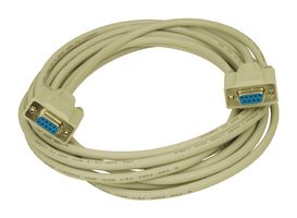 CRMN9FF-15 - Computer Cable, D Subminiature Socket, 9 Way, D Subminiature Socket, 9 Way, 15 ft, 4.6 m, Grey - L-COM