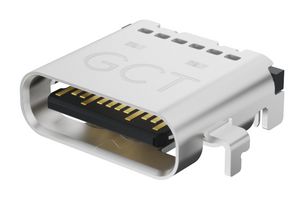 USB4525-03-0-A - USB Connector, USB Type C, USB 3.2, Receptacle, 24 Ways, Surface Mount, Through Hole Mount - GCT (GLOBAL CONNECTOR TECHNOLOGY)